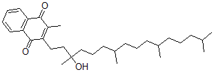 CAS#: 1181-23-3， 2-(3-Hydroxy-3,7,11,15-Tetramethylhexadecyl)-3-Methylnaphthalene-1,4-Dione