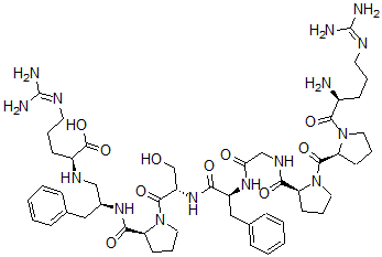 CAS#: 118122-39-7， phenylalanyl(8)-psi-(methylamino)-arginine(9)-Bradykinin