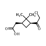 CAS#: 118147-73-2， [(1S,3S)-3-(Chloroacetyl)-2,2-Dimethylcyclobutyl]Acetic Acid