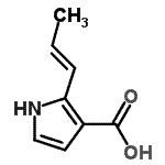 CAS#: 118316-03-3， 2-[(1E)-1-Propen-1-Yl]-1H-Pyrrole-3-Carboxylic Acid