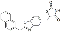 CAS#: 118384-10-4， 5-((2-(2-Naphthalenylmethyl)-5-Benzoxazolyl)Methyl)-2,4-Thiazolidinedione