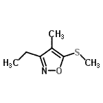 CAS#: 118631-13-3， 3-Ethyl-4-Methyl-5-(Methylsulfanyl)-1,2-Oxazole