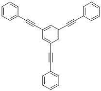 结构式 CAS# 118688-56-5, 1,3,5-三(2-苯基乙炔基)-苯