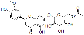 CAS#: 118985-26-5， Homoeriodictyol-7-O-(6''-O-acetyl)glucopyranoside
