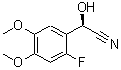 CAS#: 119085-63-1， (2R)-(2-Fluoro-4,5-Dimethoxyphenyl)(Hydroxy)Acetonitrile