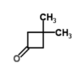 structure of CAS# 1192-33-2, 3,3-Dimethylcyclobutanone