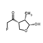 CAS#: 119232-95-0， 2-Fluoro-1-[(3R,4S,5R)-5-Hydroxy-4-Methyltetrahydro-3-Furanyl]Ethanone