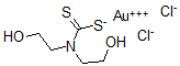 CAS#: 119251-62-6， (N,N-Bis(2-Hydroxyethyl)Dithiocarbamato-S,S')Dichlorogold(III)
