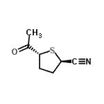 CAS#: 119292-53-4， (2R,5R)-5-Acetyltetrahydro-2-Thiophenecarbonitrile