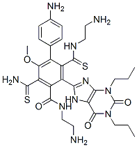 CAS#: 119305-44-1， 1,3-Dipropyl-8-(2-Aminoethylaminothiocarbonyl-(4-Aminophenyl)(Aminothiocarbonyl-(2-Aminoethylaminocarbonyl-(4-Methoxy(Phenyl)))))Xanthine