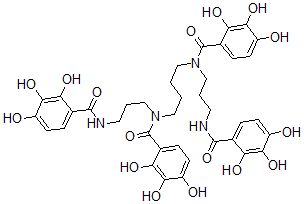 CAS#: 119493-62-8， 2,3,4-Trihydroxy-N-[3-[(2,3,4-Trihydroxybenzoyl)Amino]Propyl]-N-[4-[(2,3,4-Trihydroxybenzoyl)-[3-[(2,3,4-Trihydroxybenzoyl)Amino]Propyl]Amino]Butyl]Benzamide