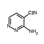 structure of CAS# 119581-52-1, 3-Amino-4-Pyridazinecarbonitrile;3-Aminopyridazine-4-carbonitrile