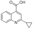 structure of CAS# 119778-64-2, 2-Cyclopropyl-4-Quinolinecarboxylicacid;2-Cyclopropyl-4-Quinolinecarboxylate;2-Cyclopropylcinchoninate;Zinc00195179
