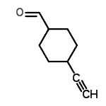 CAS#: 120077-74-9， 4-Ethynylcyclohexanecarbaldehyde