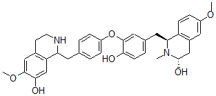 CAS#: 120091-14-7， (1S,3S)-1-[[4-Hydroxy-3-[4-[(7-Hydroxy-6-Methoxy-1,2,3,4-Tetrahydroisoquinolin-1-Yl)Methyl]Phenoxy]Phenyl]Methyl]-6-Methoxy-2-Methyl-3,4-Dihydro-1H-Isoquinolin-3-Ol