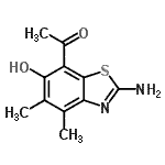 CAS#: 120164-27-4， 1-(2-Amino-6-Hydroxy-4,5-Dimethyl-1,3-Benzothiazol-7-Yl)Ethanone