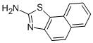 structure of CAS# 1203-55-0, Benzo[g][1,3]Benzothiazol-2-Amine;2-Benzo[G][1,3]Benzothiazolamine;Benzo[G][1,3]Benzothiazol-2-Ylamine;Bas 00472126