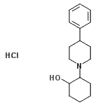 CAS#: 120447-62-3， 2-(4-Phenyl-1-Piperidinyl)Cyclohexanol Hydrochloride (1:1)