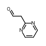 结构式 CAS# 120455-86-9, 2-嘧啶基乙醛