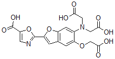 CAS#: 120551-15-7， 2-(2-(5-Carboxy)Oxazole)-5-Hydroxy-6-Aminobenzofuran-N,N,O-Triacetic Acid
