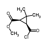CAS#: 120591-67-5， Methyl (1R,3S)-3-(Chlorocarbonyl)-2,2-Dimethylcyclopropanecarboxylate