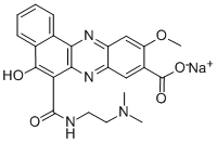 CAS#: 120602-99-5， N-beta-Dimethylaminoethyl-9-carboxy-5-hydroxy-10-methoxybenzo(a)phenazine-6-carboxamide