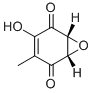 structure of CAS# 121-40-4, (1R,6S)-3-Hydroxy-4-Methyl-7-Oxabicyclo[4.1.0]Hept-3-Ene-2,5-Dione;(1S,6R)-4-Hydroxy-3-Methyl-7-Oxabicyclo[4.1.0]Hept-3-Ene-2,5-Quinone;Biomolki2_000077;Smp2_000322