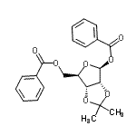 CAS#: 121209-72-1， 1,5-Di-O-Benzoyl-2,3-O-Isopropylidene-beta-D-Ribofuranose