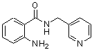 structure of CAS# 1214-48-8, 2-Amino-N-(3-Pyridinylmethyl)Benzamide;(2-aminophenyl)-N-(3-pyridylmethyl)carboxamide;2-amino-N-(3-pyridinylmethyl)benzamide;2-Amino-N<wbr>-(4-metho<wbr>xyphenyl)<wbr>-4,5,6,7,<wbr>8,9-hexah<wbr>ydrocyclo<wbr>octa[b]th<wbr>iophene-3<wbr>-carboxam<wbr>ide