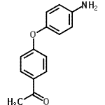 结构式 CAS# 1215-98-1, 1-[4-(4-氨基苯氧基)苯基]乙酮