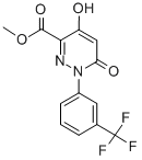 结构式 CAS# 121582-55-6, 6-羟基-4-氧代-1-[3-(三氟甲基)苯基]哒嗪-3-羧酸甲酯
