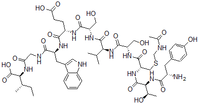 CAS#: 121637-29-4， 85-Tyrosyl-87-cysteinyl(acetamidomethyl)seminal plasma inhibin (85-94)