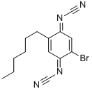 CAS#: 121720-53-4， (2-Bromo-5-Hexyl-2,5-Cyclohexadiene-1,4-Diylidene)Bis-Cyanamide