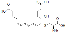 CAS#: 122069-63-0， 16-Carboxytetranordihydroleukotriene E4