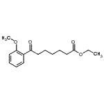 结构式 CAS# 122115-56-4, 乙基7-(2-甲氧基苯基)-7-氧代庚酸酯