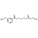 structure of CAS# 122115-58-6, Ethyl 7-(3-Methoxyphenyl)-7-Oxoheptanoate;ethyl 7-(3-methoxyphenyl)-7-oxoheptanoate