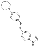 CAS#: 122168-72-3， 5-(4'-(N-Piperidinyl)Phenylazo)Indazole
