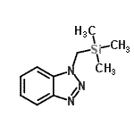 结构式 CAS# 122296-00-8, 1-[(三甲基硅烷基)甲基]-1H-苯并三唑