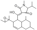 CAS#: 122301-98-8， (2S)-4-[[(1S,4aR,6S,8R,8aR)-2-[(2S,3S)-2,3-dimethyloxiran-2-yl]-6,8-dimethyl-1,2,4a,5,6,7,8,8a-octahydronaphthalen-1-yl]carbonyl]-5-hydroxy-1-methyl-2-propan-2-yl-2H-pyrrol-3-one
