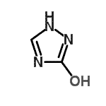 structure of CAS# 122333-32-8, 1H-1,2,4-Triazol-5-Ol;1H-1,2,4-Triazol-5(4H)-one;1H-1,2,4-Triazol-5-ol;2,4-Dihydro-3H-1,2,4-triazol-3-one #