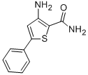 structure of CAS# 122375-70-6, 3-Amino-5-Phenyl-2-Thiophenecarboxamide;3-AMINO-5-PHENYL-THIOPHENE-2-CARBOXYLIC ACID AMIDE;3-Amino-5-Phenylthiophene-2-Carboxyamide;3-AMINO-5-PHENYLTHIOPHENE-2-CARBOXAMIDE