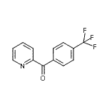 structure of CAS# 122377-19-9, 2-Pyridinyl[4-(Trifluoromethyl)Phenyl]Methanone;2-(4-Trifluoromethylbenzoyl)pyridine;MFCD07699230