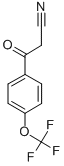 structure of CAS# 122454-46-0, beta-Oxo-4-(Trifluoromethoxy)-Benzenepropanenitrile;3-OXO-3-[4-(TRIFLUOROMETHOXY)PHENYL]PROPANENITRILE;3-CHLORO-2-6-(TRIFLUOROMETHYL)PHENYL ACETONITRILE;3-Oxo-3-[4-(Trifluoromethoxy)Phenyl]Propionitrile