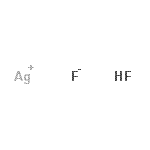 structure of CAS# 12249-52-4, Silver(1+) Fluoride Hydrofluoride (1:1:1);Hydrogen silver fluoride;Hydrogen <wbr>silver fl<wbr>uoride; S<wbr>ilver hyd<wbr>rogen dif<wbr>luoride; <wbr>Silver hy<wbr>drogen fl<wbr>uoride; S<wbr>ilver mon<wbr>ohydrogen<wbr> difluori<wbr>de;MFCD00042145