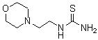 structure of CAS# 122641-10-5, 1-[2-(4-Morpholinyl)Ethyl]Thiourea;1-(2-morpholin-4-ylethyl)thiourea;1-(2-Morpholinoethyl)-2-thiourea;2-(4-morpholinyl)ethylthiourea