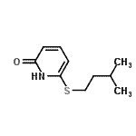 CAS#: 122733-80-6， 6-[(3-Methylbutyl)Sulfanyl]-2(1H)-Pyridinone