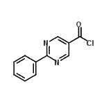 结构式 CAS# 122774-00-9, 2-苯基-5-嘧啶羰基氯化物