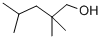 structure of CAS# 123-44-4, 2,2,4-Trimethyl-1-Pentanol;Pentanol, 2,2,4-Trimethyl-;Zinc01667607;1-Pentanol, 2,2,4-Trimethyl-