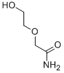structure of CAS# 123-85-3, 2-(2-Hydroxyethoxy)Acetamide;2-(2-Hydroxyethoxy)Ethanamide;Ai3-19747;Acetamide, 2-(2-Hydroxyethoxy)-