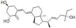CAS#: 123000-44-2， (22E,25R)-22-Dehydro-1alpha,25-dihydroxy-26-methylvitamin D3